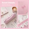 Ballet Pen Bag Bow Embroidery Stationery Bag Kawaii Pencil Case  Students
