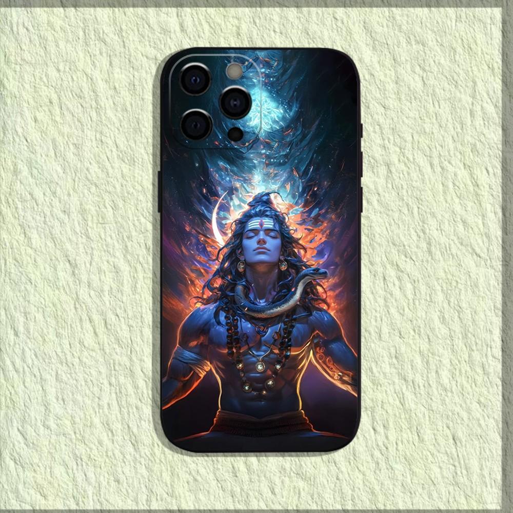 Lord Shiva Mahadev Of India Phone Case For iPhone 16,15,14,13,12,11,Pro,X,XS,Max,XR,Plus,Mini Soft Black Cover