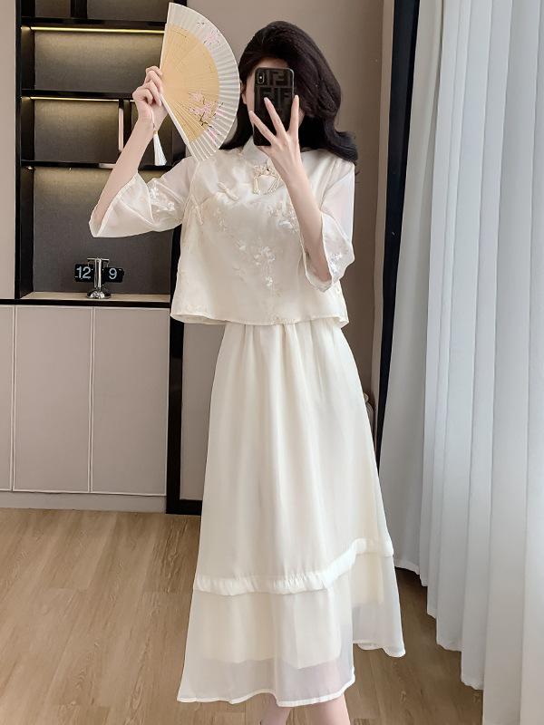 Women's Summer New Hanfu-Style Cheongsam Dress