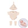 Vêtements pour poupée bébé pour poupées reborn de 20 cm Ensemble pour poupées de 7,87 pouces Pull Combinaison Vêtements pour poupée Jouet à habiller DIY Accessoires pour poupée