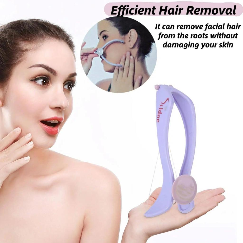 Mini Rimuovi Peli Viso Donna Epilatore a Molla Depilazione Viso per Guance Sopracciglia Fai da Te Strumento di Bellezza Trucco
