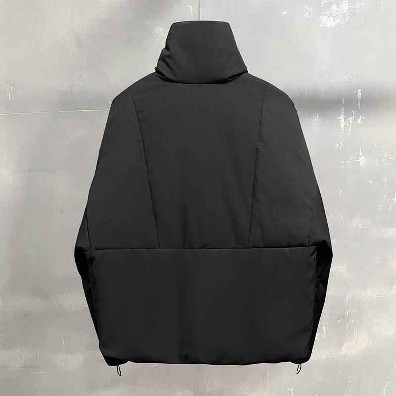 Damska krótka kurtka puchowa z dużym kołnierzem, 90% puchu