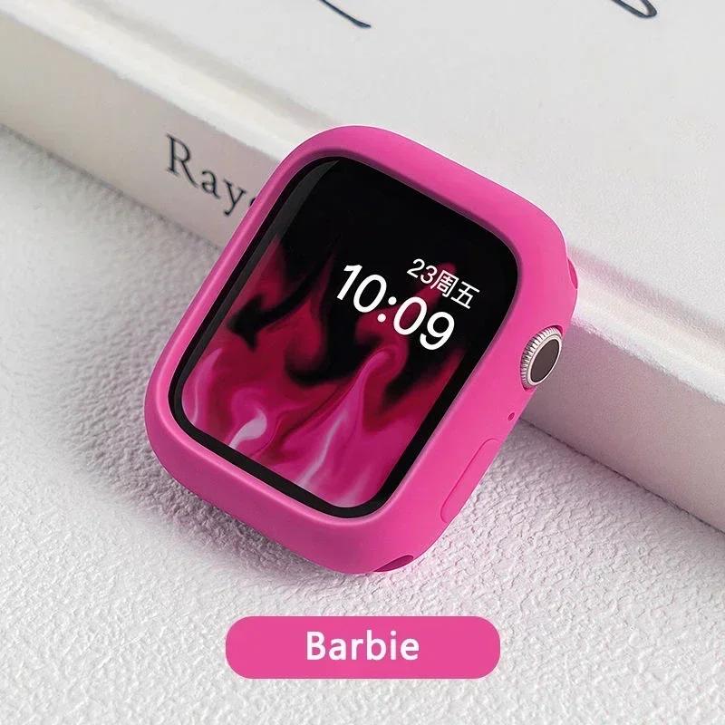 Silikonhülle für Apple Watch Hülle 10 42mm 46mm 44mm 40mm 45mm 41mm Zubehör Stoßfänger Schale Schutzhülle iWatch Serie SE 6 7 8 9