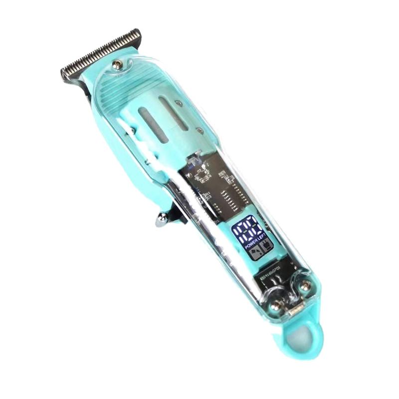 Professional Hair Clippers Rechargeable Hair Clipper Transparent Electric Hair Trimmers For Men Cordless Hair Cut Machine
