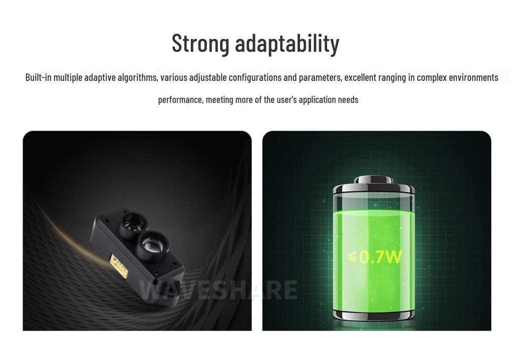 TFmini-S Lidar: 12m Range, High Frame Rate, Low Power, Compact, Easy-to-Integrate Sensor