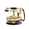 Exquisite Classic Style Telephone Music Box Old-fashioned Light Luxury Dial Telephone Miniatures ABS Music Box Birthday Gift