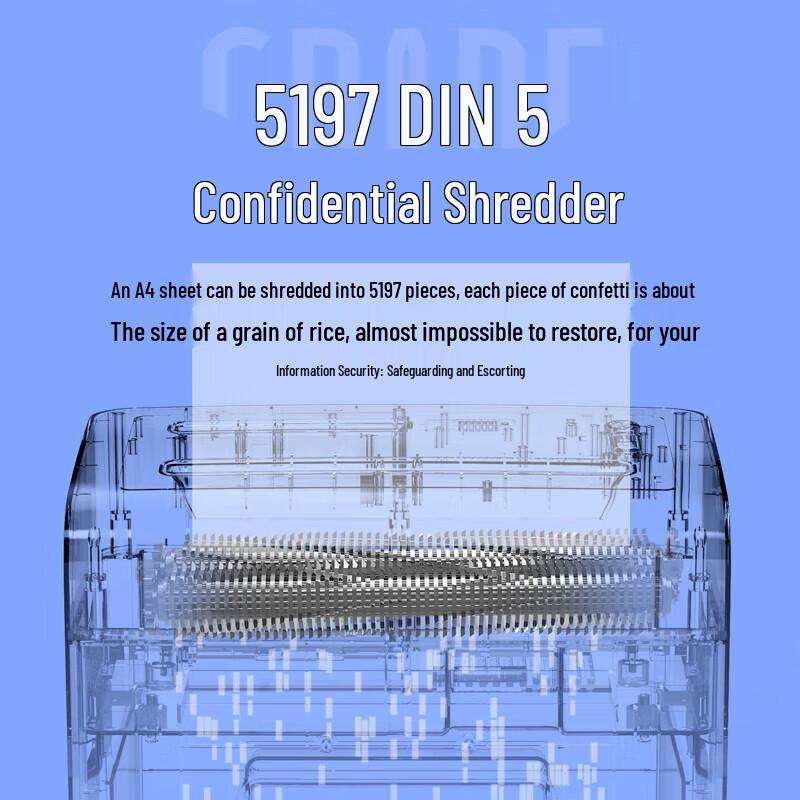 Deli 9914 Multi-Function Office Paper Shredder CN plug (adapter included)