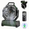 20,000Mah Portable Fan for Outdoor Camping, USB Rechargeable Fan Ideal for Fishing, Compact Tent Fan for Camping, Suitable for Outdoor And Indoor Use