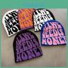 Knit Hat With Alphabet Letters For Winter Warmth For Men And Women