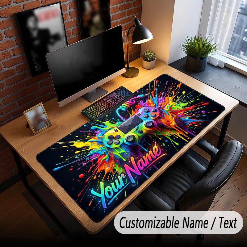 Fantasy Adventure Theme Custom Mouse Pad Personalized With Name Text Customized Desk Mat For Office Home Decor