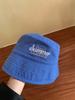 Bucket hat new spring and summer solid color letter basin hat versatile bucket hat sunscreen visor hat