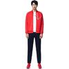 Anta Solid Color Letter Print Casual Knit Sports Jacket Men Outerwear Red 152317702-2