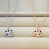 Youthful Cute Little Tiger Zodiac Pendant Necklace for Good Fortune