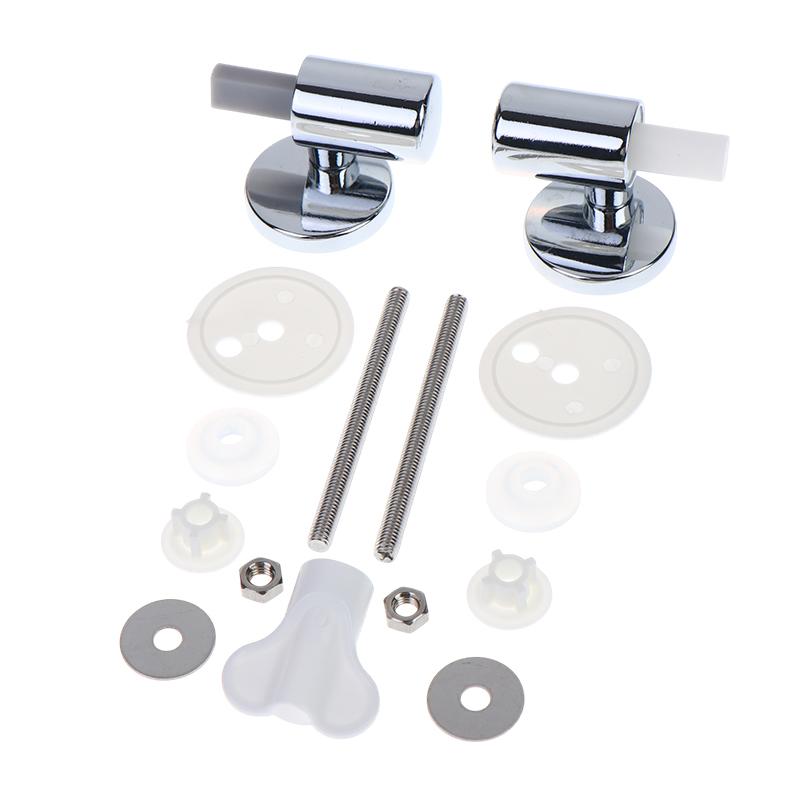 Toilet Soft Close Hinges 1 Set for Old Toilet Replacement Heavy Duty Stable Toilet Lid Fixing Parts for Bathroom Repair