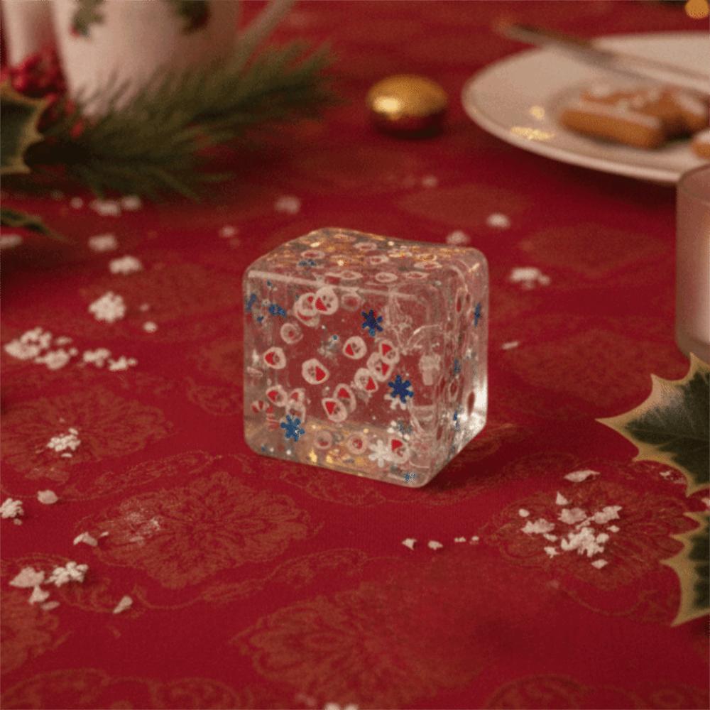 with Sequins Christmas Maltose Stress Relief Ice Cubes Ice Blocks Fidget Squeeze Toy Adults