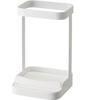 Yamazaki Tower Hair Iron Stand with Heat-Resistant Tray, White, Approx. 10.5 X 10.5 X 16.5 Cm, Tower Hair Iron Holder, 5062