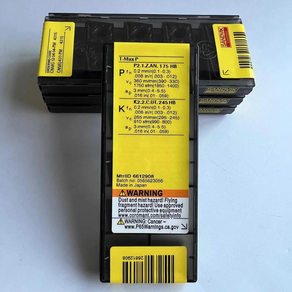 Original Sandvik / CNMG120404-PM 4315  / CNC lathe carbide blade 10 PCS