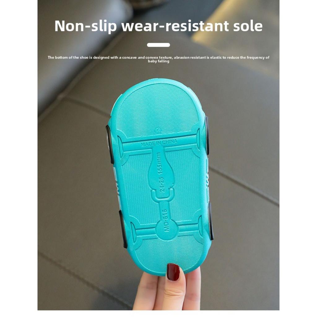 Winter Children's Cotton Slippers for Boys and Girls, Waterproof, Cute, Indoor, Non Slip, Soft Bottom with Plush Insulation Bag and Cotton Mop