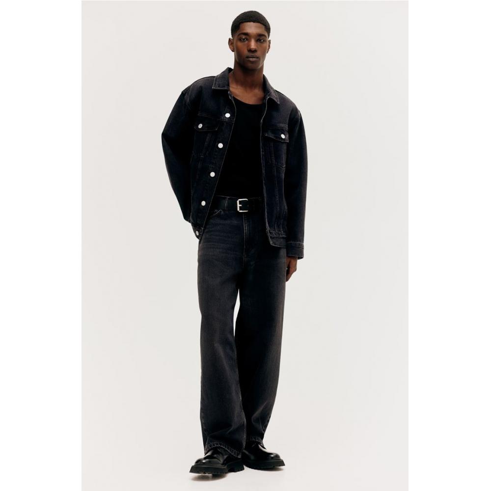 H M Baggy Jeans Black