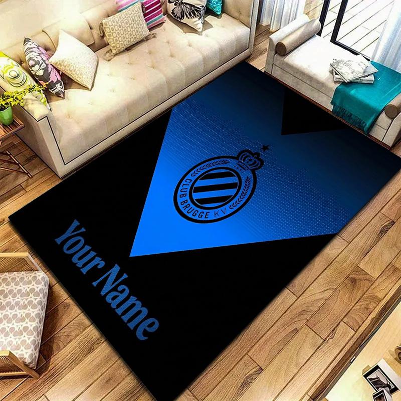 Club Brugge Kv Crest Custom Name Carpet Rug For Living Room Bedroom Home Sofa Decoration Kids Play Nonslip Floor Mat