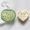Heart Series Sealing Wax Stamp Head Heart Shaped Wax Seal Stamp for Envelopes Wedding Invitation Decorations Brass