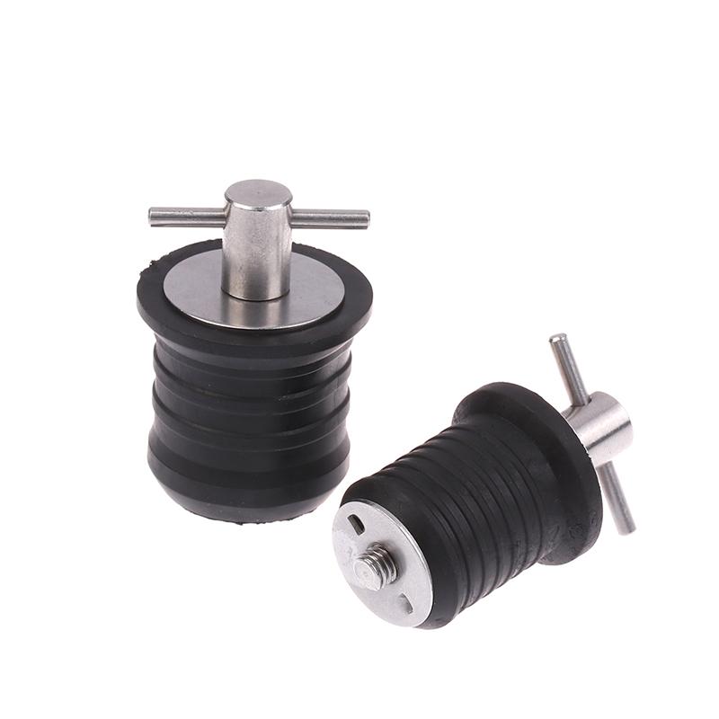 25Mm/32Mm T-Handle Drain Plug Twist-Turn Marine Boats Drain Plugs Rubber Plugs With Stainless Steel Handle Boats Accessories