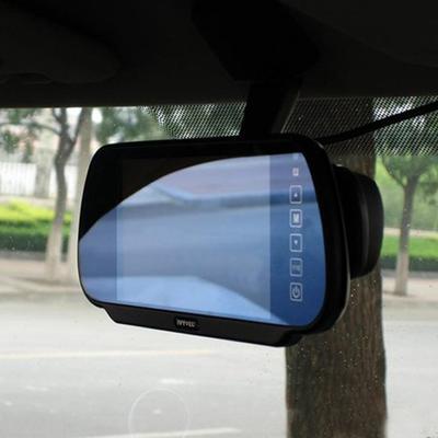HD 7 Inch Car TFT LCD Mirror Monitor Vehicle Parking Screen 2 AV Input Auto Display Assistance Used for Rear View Backup Camera