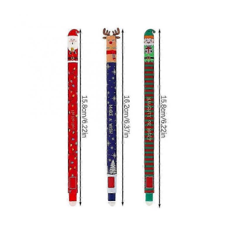 Radierbares Stiftset 3 Stück Legami Weihnachts-Gelschreiber Feiertag