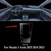 Für Mazda 3 Axela 2025 2024 Innenfolie TPU Schalthebelpanel Navigations-Mittelkonsole PPF Schutz Auto Zubehör Transparent zshkr45