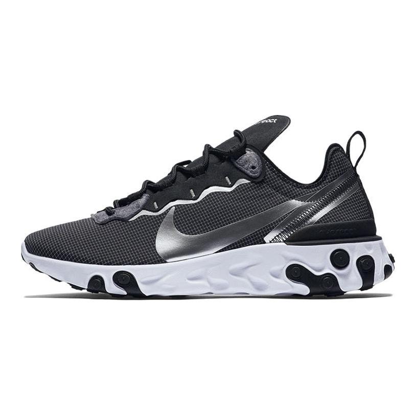 Nike React Element 55 Black Metallic Silver CQ4600-071