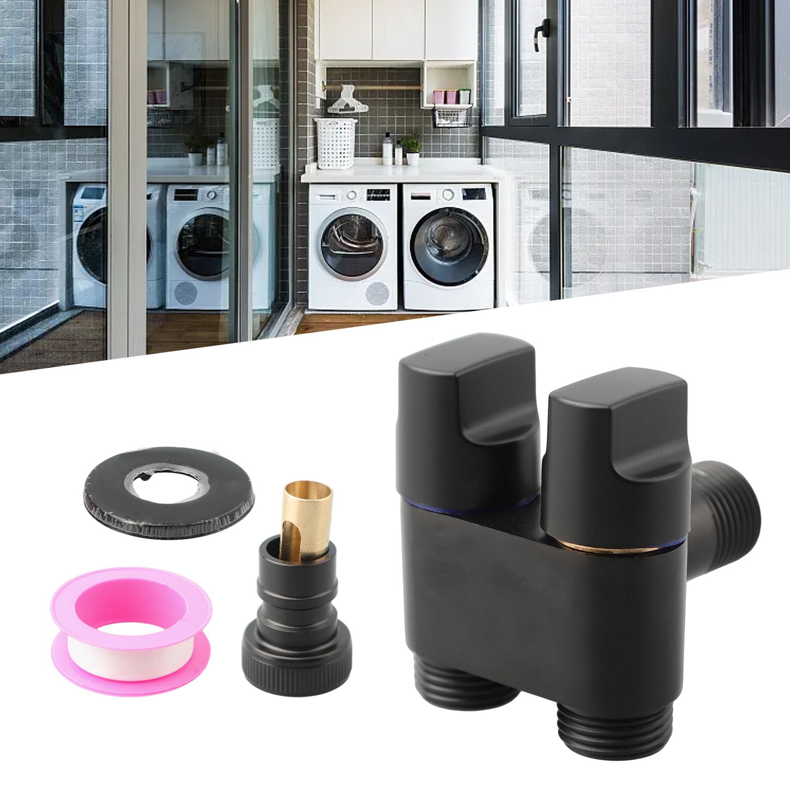 

Stopc Angle Valve Waterstop Alloy Quick Opening Sealing Special Use Toilet & Bidet Attachments Washing Machine Silver