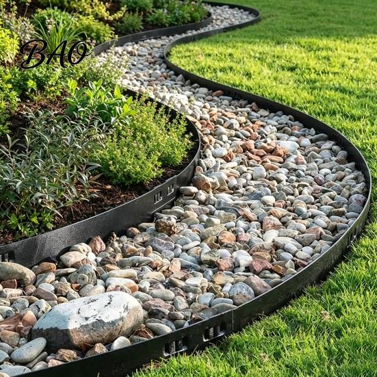 Landscape Border Pins 10Pcs 12" Edging Stakes, Heavy Duty Steel Garden Anchoring Spikes, Long Ground Anchors for Soil Stakes Outdoor Lawn Terrace