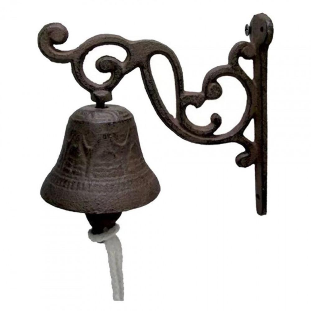 Weatherproof Cast Iron Door Bell Metal Wall Mounted Bell Vintage Doorbell  Garden Decor