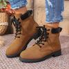Fashion 2025 Autumn Women Suede Chelsea Ankle Boots Chunky Fashion Mid Heels Walking Shoes New Trend Goth Casual Woman Short Botas Mujer