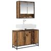 Bathroom Cabinet with Door Reclaimed Wood Look 90 x 33 x 60 cm Particleboard