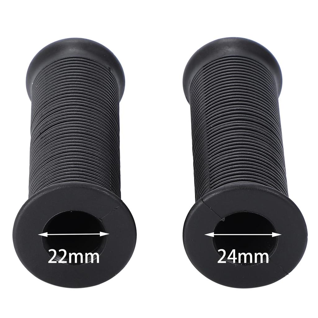 Nakira Motorcycle Grip Moped Handle 22.2mm Non-Penetrating Rubber D Type