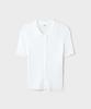 Spao [Cool] Collared Neck Ribbed Short Sleeve Cardigan_Spckg25G02