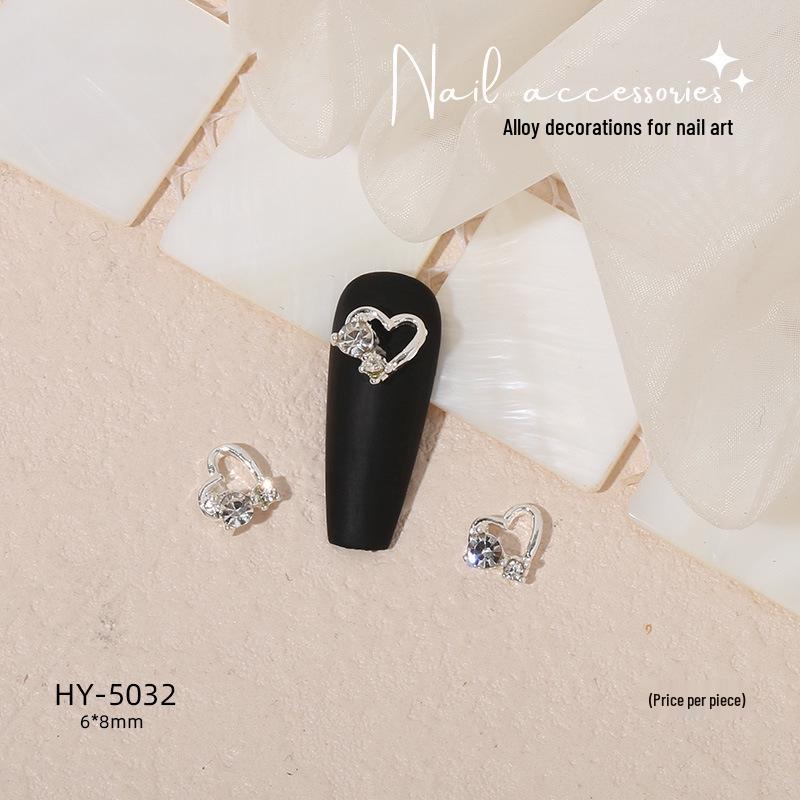 Nail Art Decorations: Bow, Heart, Moon, Flower, Butterfly, Rhinestones