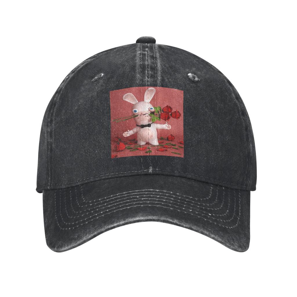 Raving Rabbits St-Valentin Denim Cap Casual Baseball Caps Adjustable Hat Summer Unisex Baseball Hats