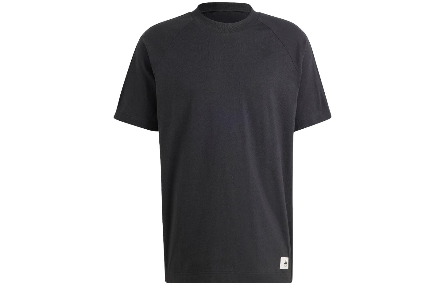 Adidas T Shirts Unisex Black Crew Neck Moderate Straight Fit IS7490 XL