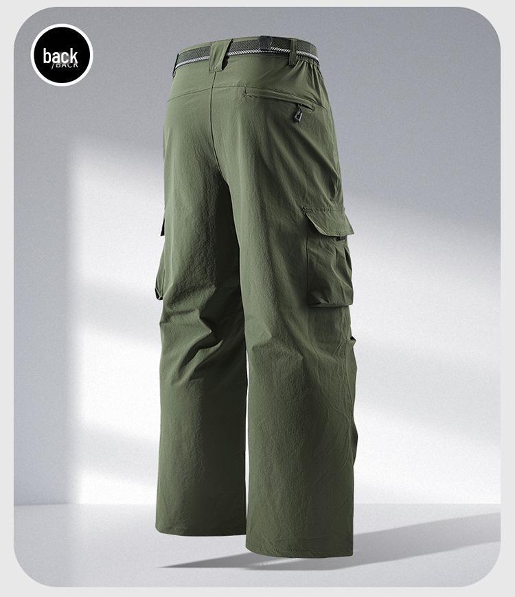 2025 Men's Modern Multi-Pocket Wide-Leg Casual Sports Pants
