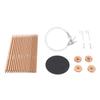 Juego de Agujas Circulares de Tejer 10 Pares 2,0 mm 4,5 mm Agujas Circulares Intercambiables y 4 Cables con Retro