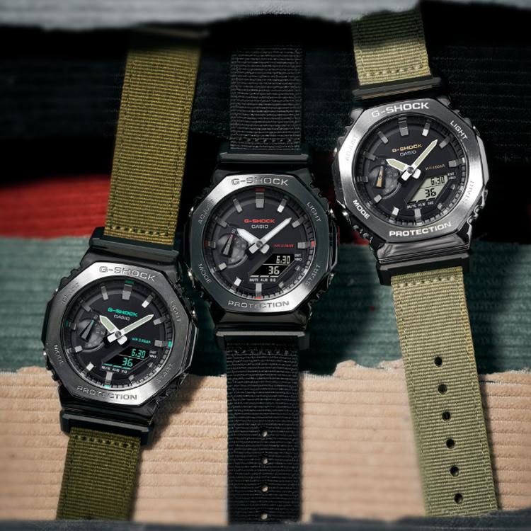 Casio Unisex Full Metal Series Black Watch GM-2100C-5APRT GM-2100C-5APRT