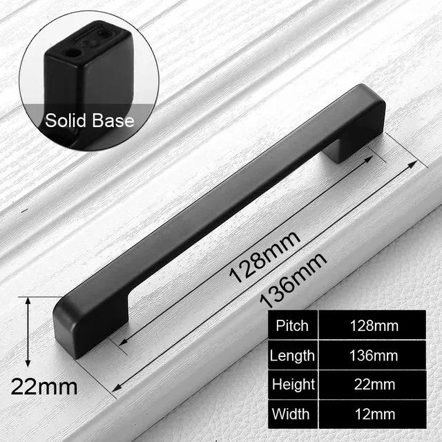 Schwarze Griffe Möbel Schrankknöpfe Muebles Griffe Küchenschubladenknöpfe Schrankgriffe Schrankknöpfe