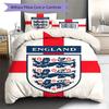 England National Football Team Pattern Bedding,Quilt Set Quilt Cover Pillowcase Home Birthday Gift(1 * duvet cover + 2 * pillowcase, without core)