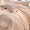 200 pieces of A-level winter flannel bedding set made of pure cotton, thickened and warm, luxurious solid color bed sheets, four piece set