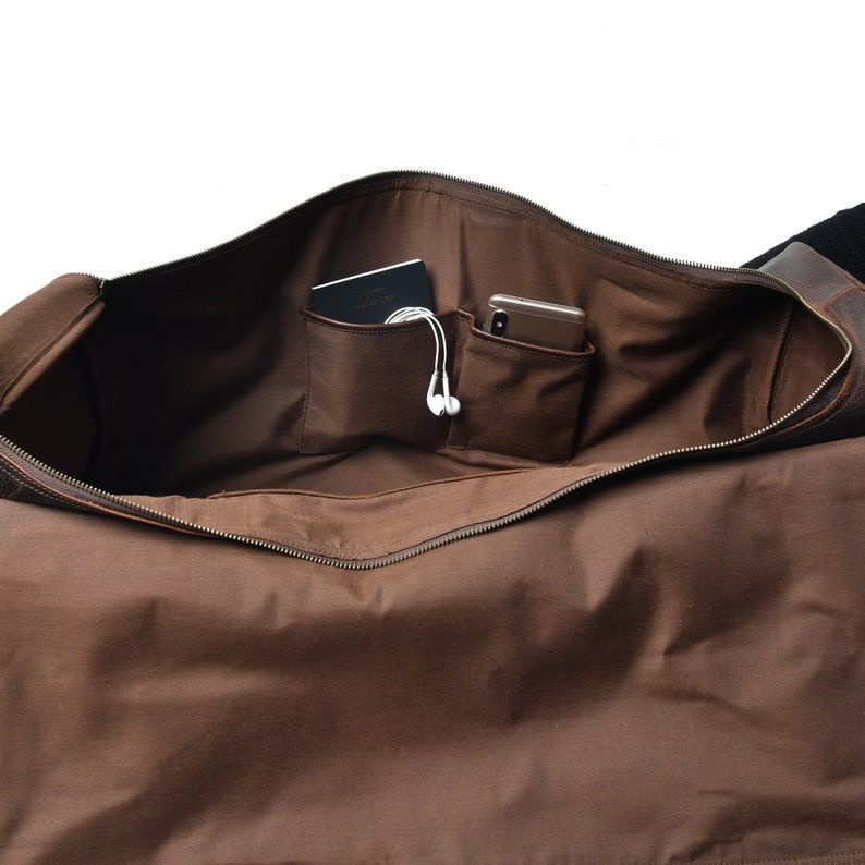 Full-Grain Leather Weekender Bag: Monogrammed Carry-On Duffle