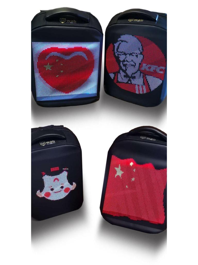 LED Werbe-Rucksack mit Display für Reisen & Outdoor-Bekleidung