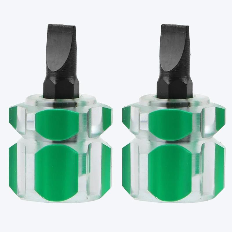 1/2pcs Sewing Machine Mini Screwdriver Portable Radish Head Dual Purpose Slotted Multi-purpose Screwdriver Sewing Repair Tools