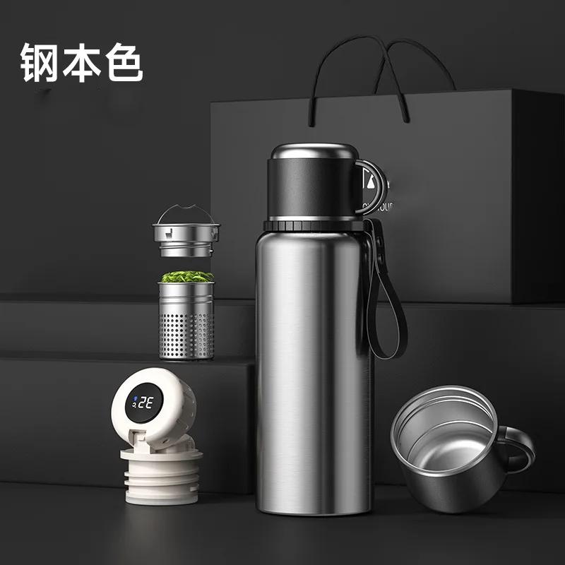Portable High Appearance Large Capacity Stainless Steel Vacuum Thermos for Hot Coffee Vacuum Thermal Water Bottle Insulated Cup